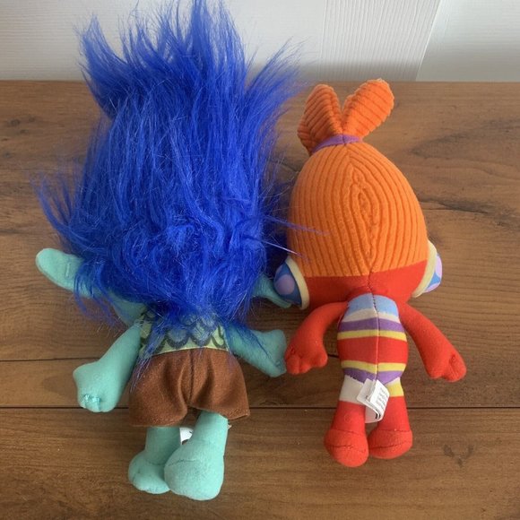 Dream Works Trolls Plush Dolls Lot of 2 - Suki 10" & Branch Blue 11" - Picture 3 of 8